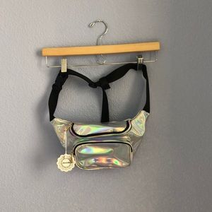 holographic rave fanny packs